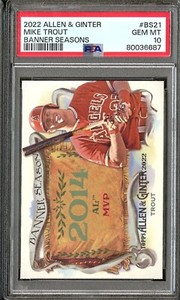 2022 Allen & Ginter Mike Trout Banner Seasons PSA 10 Gem Mint #BS21