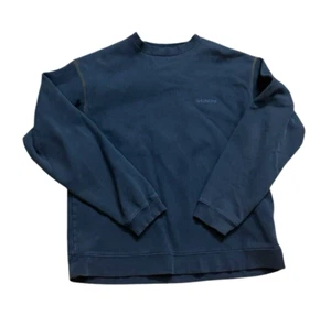 Thick Columbia sweatshirt Blue Long Sleeve Brown Stitching XL pullover gorpcore - Picture 1 of 15