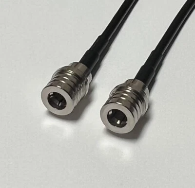AMERICAN COAXIAL INDUSTRY RG174 QMA Male to QMA Male Coaxial 50 ohm Cable Pick Length USA Fast Shipping
