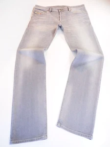 Diesel Safado Grey Jeans W36 L34 More a L35.5 Reg Slim Straight Stretch 0839N - Picture 1 of 14