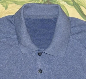 LULULEMON Blue Short Sleeve Tech Polo Shirt Medium - Picture 1 of 4