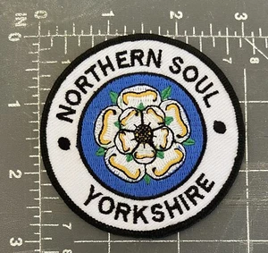 Northern Soul Yorkshire Logo Patch Musik & Tanz R&B Motown schwarz England UK GB - Bild 1 von 2