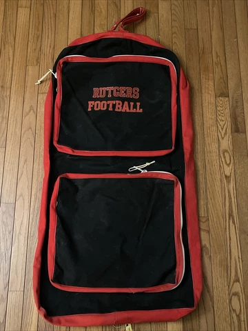 VTG Rutgers Football Wardrobe Bag Gerry Cosby 1980s 45×24 ￼Scarlet Knights NCAA Cover