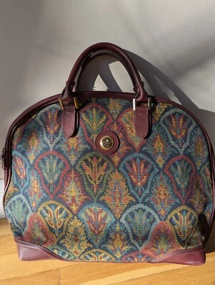Vtg Diane Von Furstenberg Tapestry Cloth Bag Weekender  - Image 1 of 4