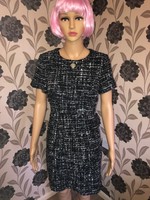 warehouse mono sparkle tweed dress