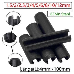 Spannstifte Spannhülsen Schwarz Stahl Sellock Roll Pins DIN 1481 - Picture 1 of 143