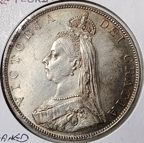 GREAT BRITAIN VICTORIA DOUBLE FLORIN 1887 - EF Cover