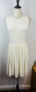 Forever New White Ivory Dress Size AU 8 US 4 Hens Bridal Embroided RRP$160 - Picture 1 of 10
