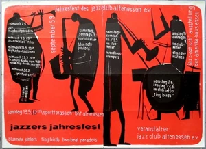 JAZZERS JAHRESFEST - 1959 - Jazz - Live In Concert - Poster - Essen - Bild 1 von 1