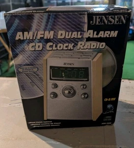 Jensen JCR-560 Dual Wecker Stereo CD Player AM/FM Radio - Bild 1 von 3