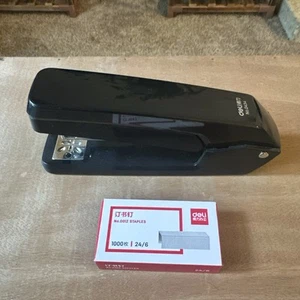 Deli/Swing-Arm Swivel Stapler 25 Sheets Capacity 360 Degree Rotate 1000 staples - Picture 1 of 5
