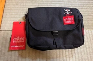 Manhattan Portage × ONE PIECE 25th anniversary shoulder bag Black Unused - Picture 1 of 5