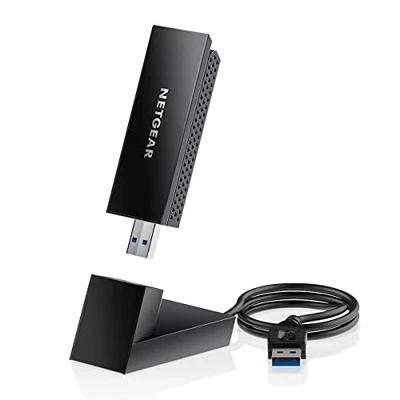 NETGEAR NIGHTHAWK WIFI 6 OR 6E USB 3.0 ADAPTER A8000 AXE3000 TRI-BAND - BLACK - Image 1 of 4