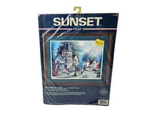 Sunset Crewel Kit Victorian Lane 11110 18” x 14” NEW SEALED 1998 - Picture 1 of 5