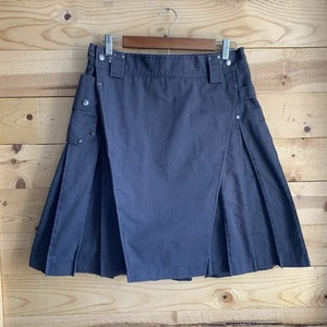 Stumptown Kilts Herren Steingrau Kilt 10 Plissee 31-36"/23" mit zwei Taschen - Bild 1 von 3