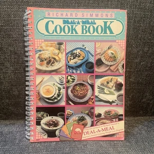 Richard Simmons Deal A Meal Cookbook 1989 spiral bound healthy diet recipes - Picture 1 of 4