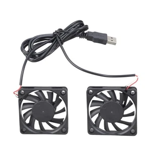 Oil Bearing Double Cooling Fan For 3D Printer Electronics 60x60x10mm 5V High - Afbeelding 1 van 8