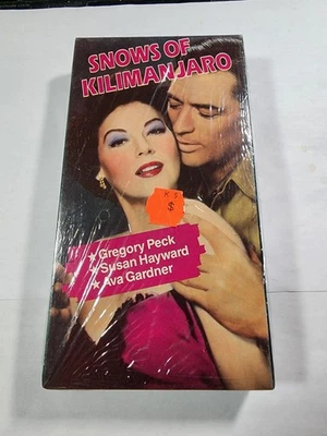 Snows of Kilimanjaro (VHS, 1986) 1952 Film - Ava Gardner - Brand New Sealed V1 - Image 1 of 2