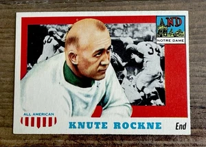 1955 Topps All American #16 Knute Rockne Original Football Card Ex Excellent - Picture 1 of 10