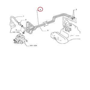 Tuyau Flexible Au Carburateur Fiat Tipo Original 7728643 - Picture 1 of 1