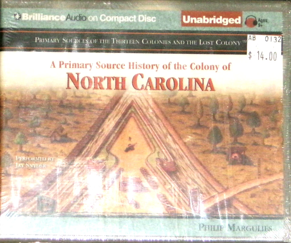 Основной источник истории колонии Северной Каролины, аудиокнига, компакт-диск, новый - Изображение 1 из 1