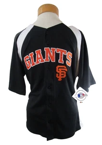 NWT Genuine Merchandise SanFrancisco Giants Youth Away Jersey L (14/16) Black - Picture 1 of 2