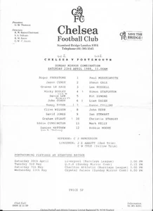 1987/88 Football Combination - CHELSEA v. PORTSMOUTH - Picture 1 of 1