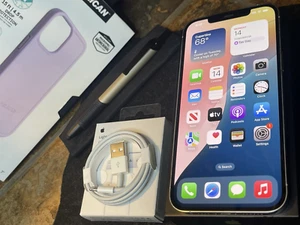 Apple iPhone 12 Pro Max (128GB) World-Unlocked (A2342) Silber {iOS18}87% LooK! - Bild 1 von 15