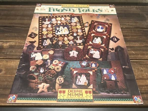 FROSTY FOLKS Schneemann Quilt Weihnachten Volkskunst Urlaub Musterbuch Debbie Mumm - Bild 1 von 18