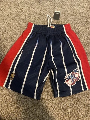 Mens Mitchell & Ness NBA Swingman Road Shorts Houston Rockets 96-97 size med Cover