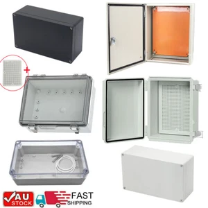 Waterproof Weatherproof Electrical Enclosure Junction Box Project Case ABS/Steel - Picture 1 of 30