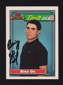 1992 TOPPS #534 Benji Gil TEXAS RANGERS SIGNED AUTOGRAPH AUTO COA - Afbeelding 1 van 1