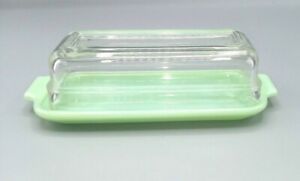 Vintage Fire King Jadeite Butter Dish Oven Ware #13 in VGC