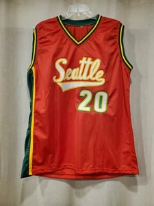 Gary Payton Signed Autographed Red Seattle Supersonic Jersey JSA Authentic - Picture 1 of 4