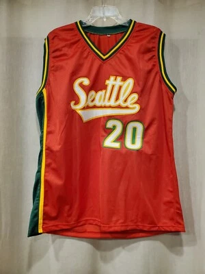 Gary Payton Signed Autographed Red Seattle Supersonic Jersey JSA Authentic - Image 1 of 4