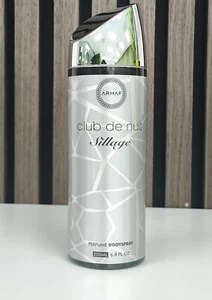 ARMAF CLUB DE NUIT SILLAGE 6.8 OZ CAN BODY SPRAY UNISEX - Picture 1 of 2