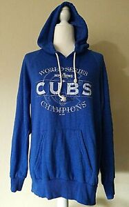 Majestic Threads - Cubs 2016 World Series Champions Hooded Sweatshirt - Size Sma