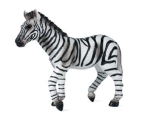 13cm Zebra PVC Toy Wild Animal Figure Doll Kids Gift - Picture 1 of 4
