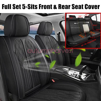 For 2016 Scion tC xB Leather 5-Sits Car Seat Cover Cushion Front + Rear Full Set - Image 1 of 4