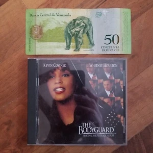 The Bodyguard: Original Soundtrack Album Cd + bear Venezuela 50 bolivar note RV - Picture 1 of 2