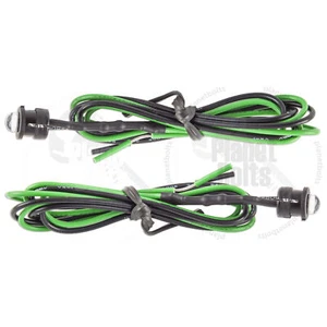 Green 2x 5mm LED Diode Mounting Shroud Motorcycle Turn Signal Glow resistor - Picture 1 of 3