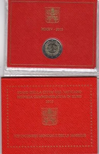 VATICANO: 2 euro 2015 “FDC” - VIII Incontro Mondiale delle famiglie - Imagen 1 de 1