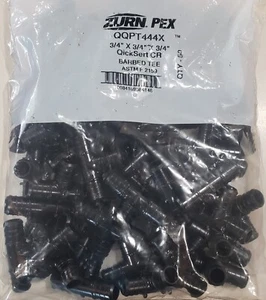 LOT of 50 Zurn PEX QQPT444X Barbed Tee 3/4" x 3/4" x 3/4" - Picture 1 of 1
