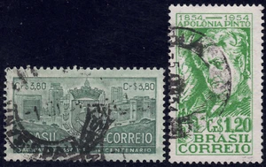 1954 Brazil SC# 774-785 - Arms and View of Sao Paulo - 2 Different Stamps - Used - Picture 1 of 2