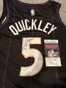 Immanuel Quickley Signed Toronto Raptors City Jersey JSA COA Authentic Auto - Picture 1 of 4