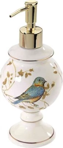Lotion Pump Soap Dispenser Countertop Accessories Nature & Birds Bathroom Decor - Picture 1 of 3