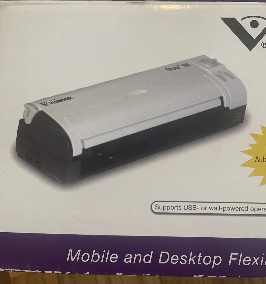 Visioneer Strobe 500 Mobile Duplex Color Scanner Docking Station MAC Or Windows - Image 1 of 4