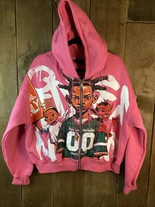 Hidden Society Pink Hoodie Size Small - Picture 1 of 4