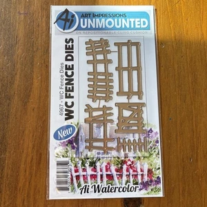 Art Impressions WC FENCE Gate Watercolor Dies 4967 - Picture 1 of 2