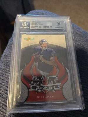 2008 Score Glossy Hot Rookies #14 Joe Flacco Beckett 9 - Image 1 of 4